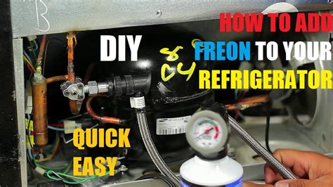 adding freon to fridge|How To Recharge Freezer or Refrigerator